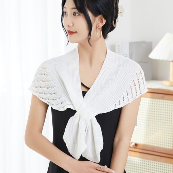 Ice Silk Shawl Outer Match Women's Cloak Neck Protection Scarf - Image 10