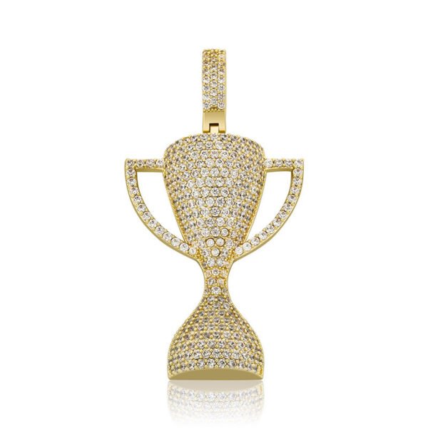 Jinao Jewelry European And American Personality Hip-hop Trophy Pendant Full Of Zircon Solid Models - Image 4