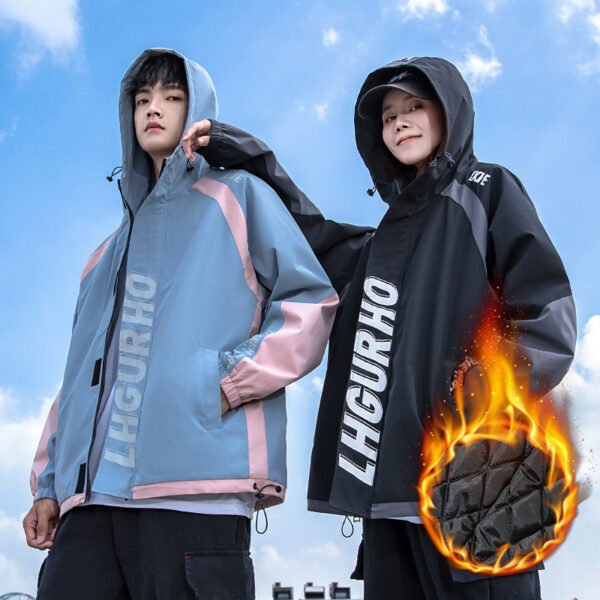 Couple's Cotton Coat Jacket Thickened - Image 3