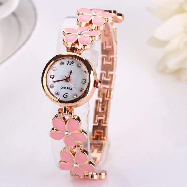 Lvpai New Luxury Casual Fashion Bracelet Watch Flower Strap Wristwatch Dress Elegance Quartz Watch For Women Gift Watch - Image 2