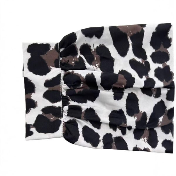 Leopard Print Loose Casual Dress - Image 2
