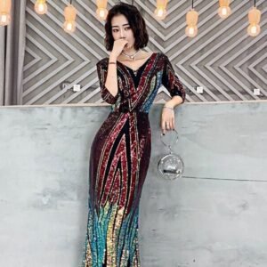 New Beautiful Fishtail Stage Chorus Performance Dress