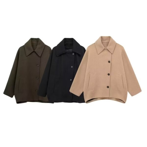 Autumn New Wool Blended Short Coat - Image 2