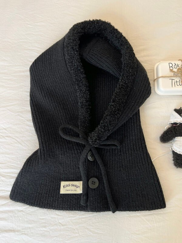Ice Man Design Fashionable Knitted Drawstring Autumn And Winter Warm Ear Protection Hat - Image 9