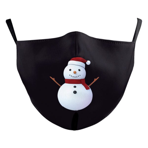 Christmas Red Digital Printing Double-layer Dust Mask - Image 5