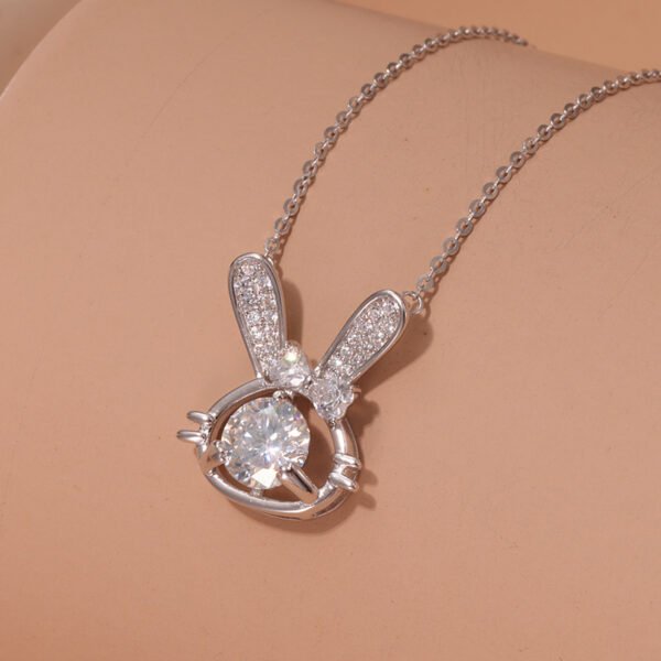 Rabbit Necklace S925 Sterling Silver Female Student Korean Style