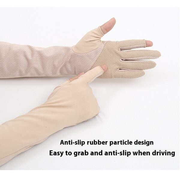 Driving Sun Protection Gloves Women's Thin Cotton Oversleeves - Image 9