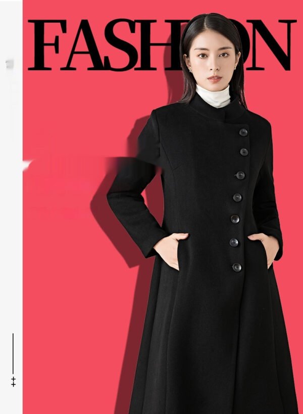 Elegant Cashmere Wool Coat - Image 4