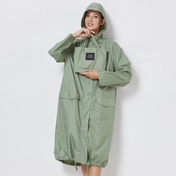 Raincoat Mid-length Windproof Outdoor Poncho Tide - Image 4