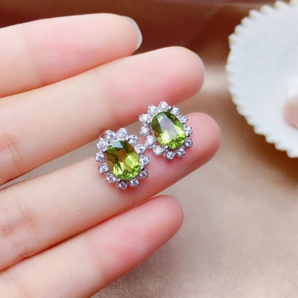 Olivine Set Crystals Are Transparent And Pure - Image 2