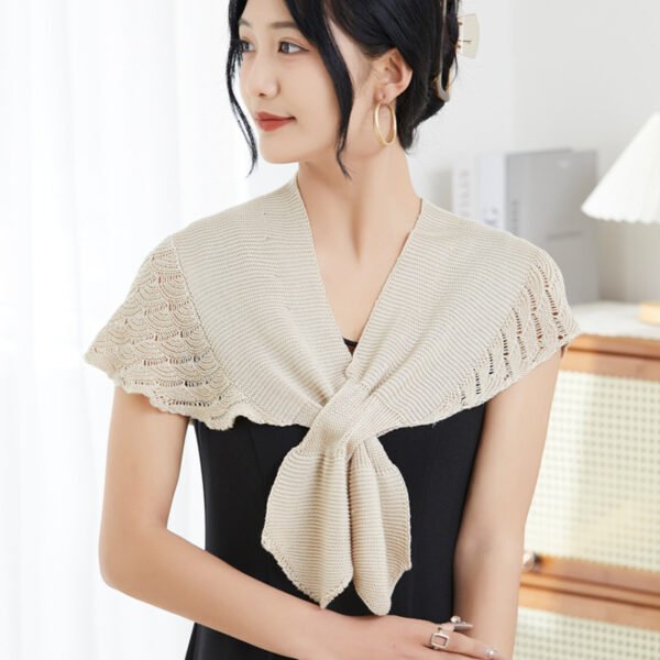 Ice Silk Shawl Outer Match Women's Cloak Neck Protection Scarf - Image 7