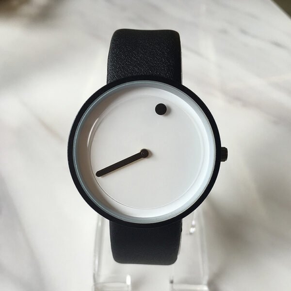 Simple creative concept personality without pointer Korean fashion movement student tide neutral male and female quartz lovers Watch - Image 7