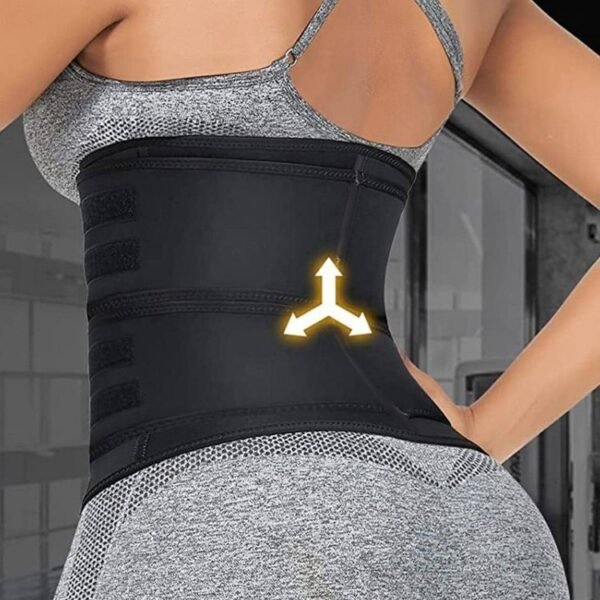 Slimming Belt Violently Sweat Adjustable Zipper Body Shaping Belly Band - Image 3