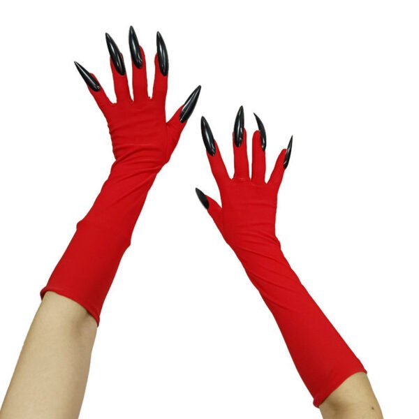Halloween Long Nail Ghost Claw Gloves Long - Image 3
