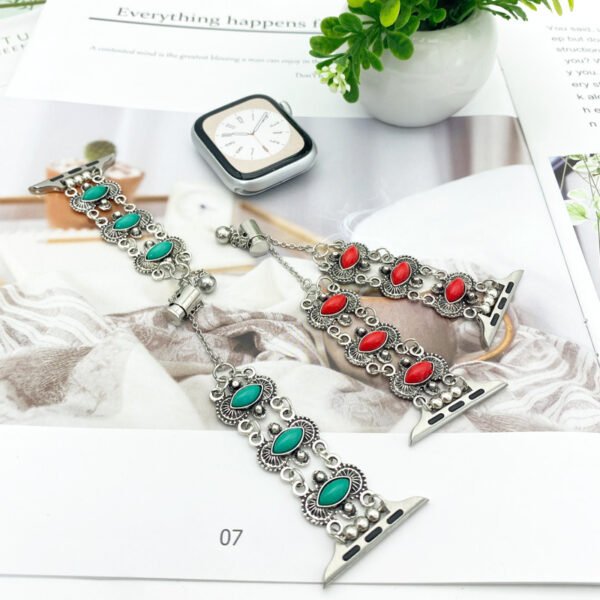 Watch Metal Turquoise Watch Bracelet - Image 3