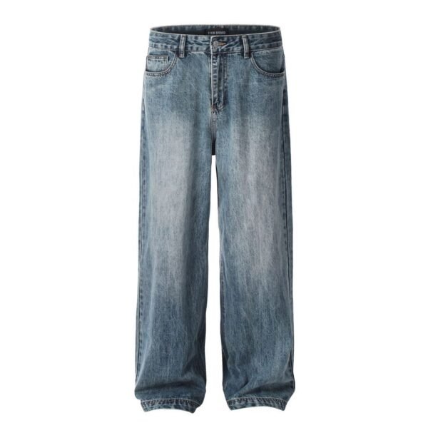 American Jeans Loose Wide Washed Blue - Image 6