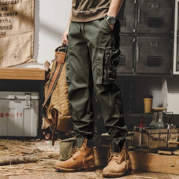 American Workwear Pants Men's Straight Functional Outdoor Tactics Casual Pants - Image 9