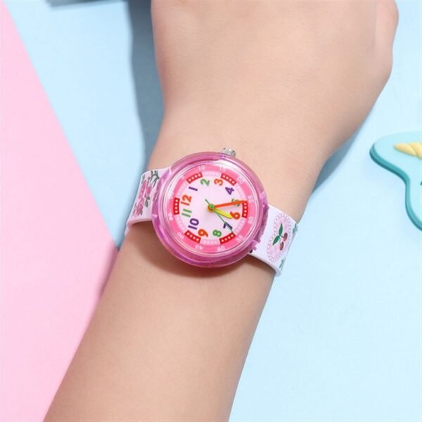 Children's Silicone Cartoon Transparent Cute Fashion Watch - Image 2