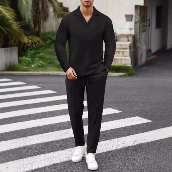 Autumn And Winter New Men's Solid Color Suit - Image 2