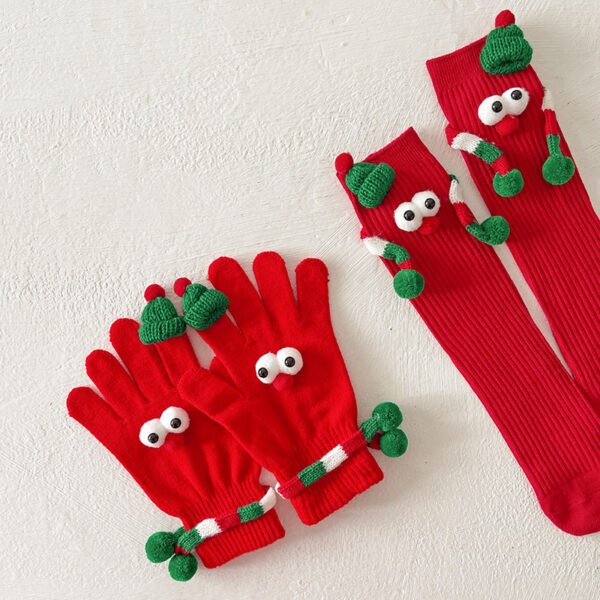 Christmas Gloves Funny Warm - Image 3