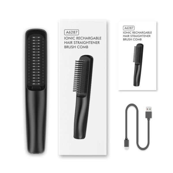 Wireless Charging Anion Straight Comb Usb Charging For Curling Or Straightening - Image 2