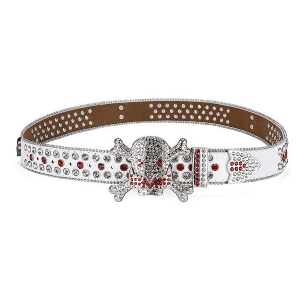 Dark Buckle Rhinestone Inlaid Diamond Sequins Hip Hop Decorative Nightclub Belt - Image 7