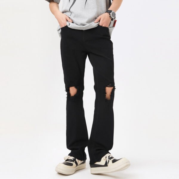 American High Street Black Ripped Jeans Men - Image 2