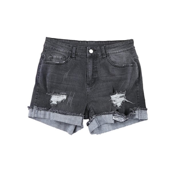Women's Summer New Washed And Frayed Casual All-matching Shorts - Image 5
