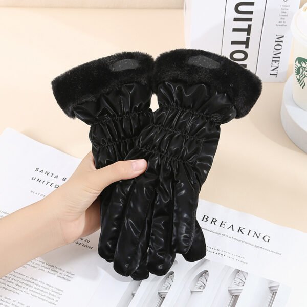 Warm Gloves Winter Women's Touch Screen Fleece-lined Thickened - Image 2