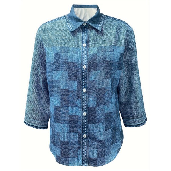 Women's Autumn Vintage Denim Jacket - Image 5