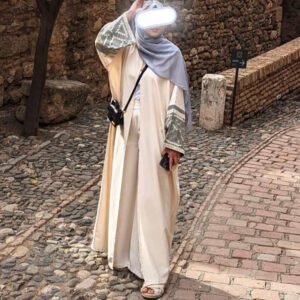 Fashion Embroidered DUBAI Turkish Elegant Cardigan Robe