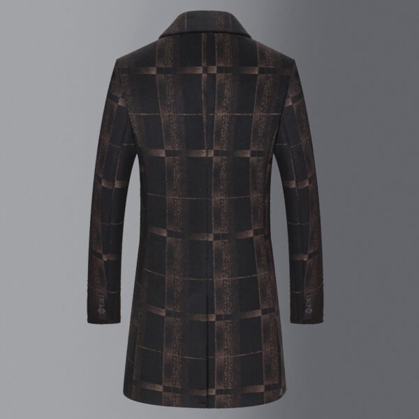 Men's Mid-length Slim Woolen Woolen Coat - Image 2