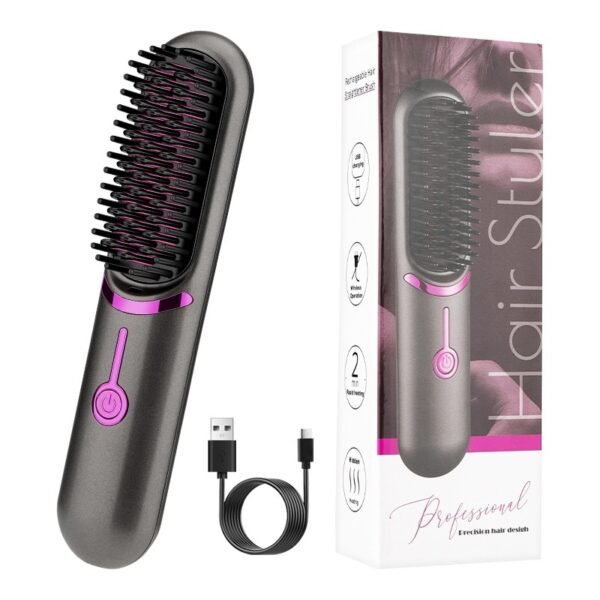Wireless Straight Comb USB Charging Hairdressing Comb Rolls - Image 5