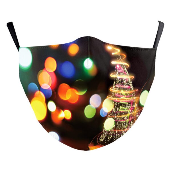 Christmas Light Shadow Digital Printing Double-layer Dust Mask - Image 3
