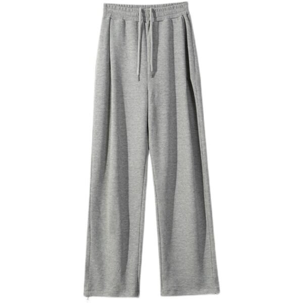 Straight Wide Leg Men's Knitted Track Sweatpants - Image 5