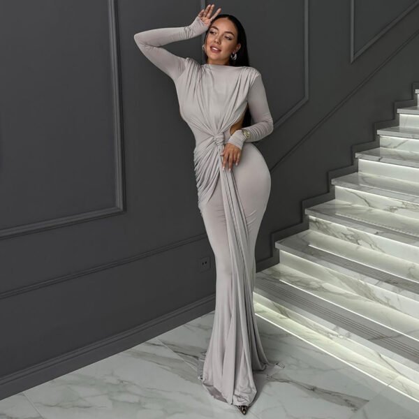 Women's Long Sleeve Slimming Dress - Image 7