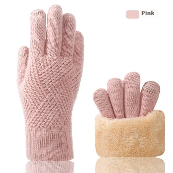 Double Layer Fleece-lined Thick Windproof Thermal Touch Screen Gloves - Image 9