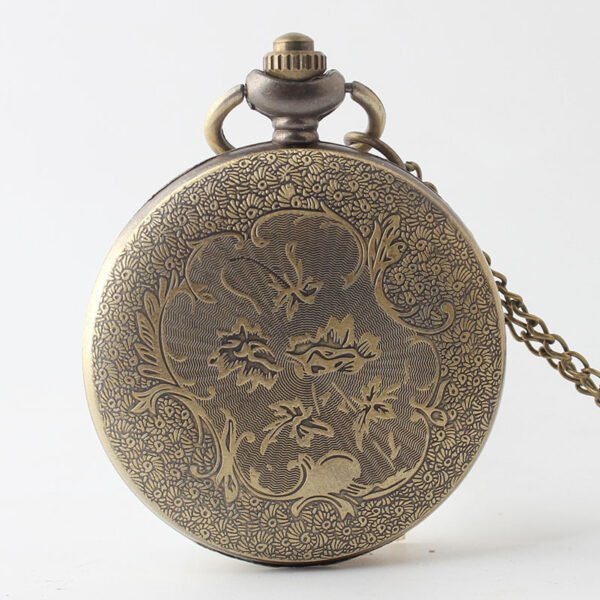 Retro Boat Anchor Embossed Lanyard Pocket Watch - Image 5