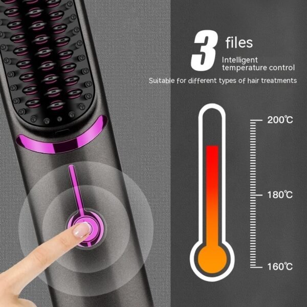 Wireless Straight Comb USB Charging Hairdressing Comb Rolls - Image 3