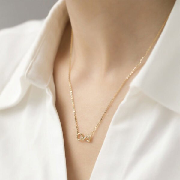 Fashion Versatile Elegant Octagonal Lock Necklace - Image 2