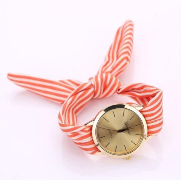 Trendy Fashion Personality Non-buckle Hand Tie Flower Band Watch - Image 6