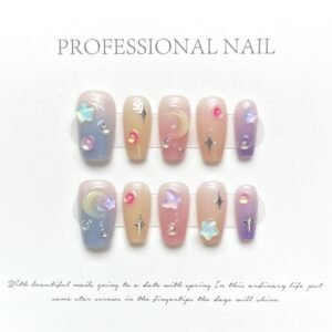 Handmade Wearing Nail Summer Sweet Bean Nail Enhancement