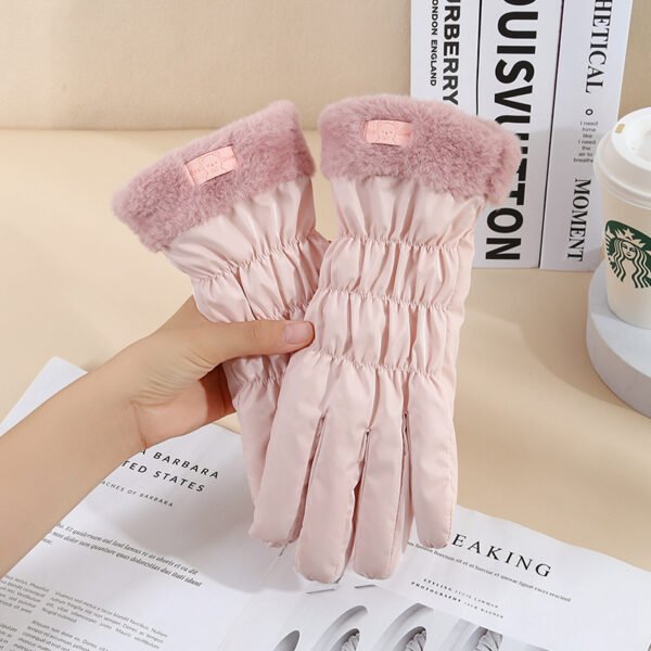 Warm Gloves Winter Women's Touch Screen Fleece-lined Thickened - Image 3