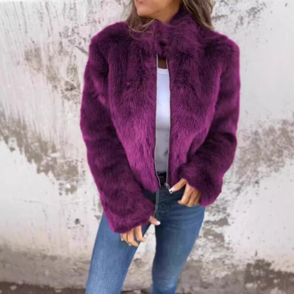 Plush Turtleneck Jacket - Image 3
