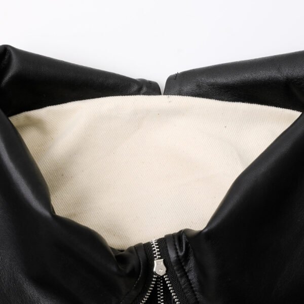 Personalized PU Leather Jacket - Image 3