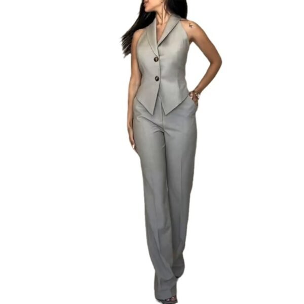Vest Straight-leg Trousers Business Suit - Image 5
