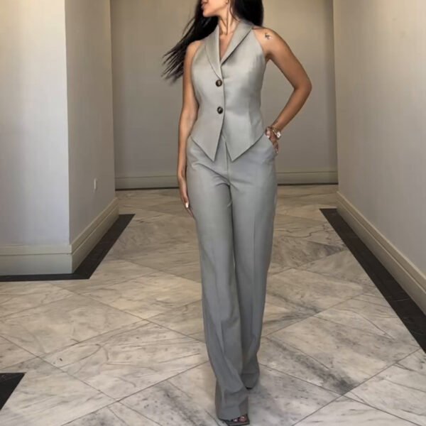 Vest Straight-leg Trousers Business Suit