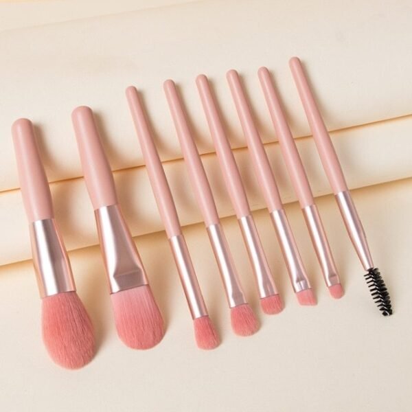 Travel Portable 8 Mini Makeup Brush Beauty Set - Image 9