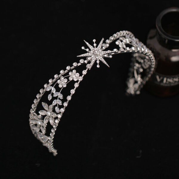 Bridal Crown Headdress Rhinestone Zircon Headband Light Luxury Wedding Wedding Accessories - Image 8