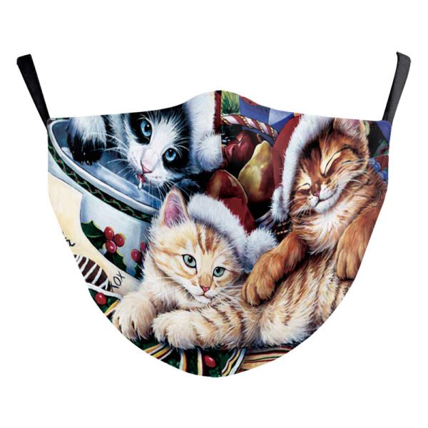 Christmas Funny Digital Printing Double-layer Dust Mask - Image 5